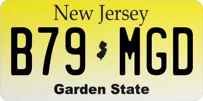 NJ license plate B79MGD