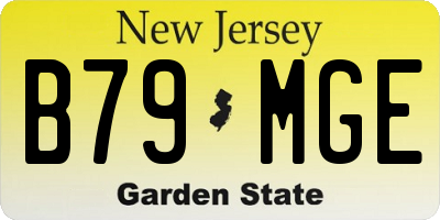 NJ license plate B79MGE