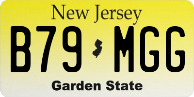 NJ license plate B79MGG