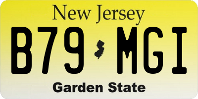 NJ license plate B79MGI