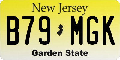 NJ license plate B79MGK