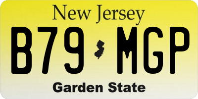 NJ license plate B79MGP