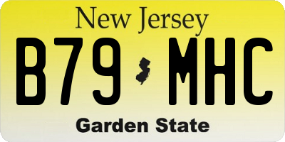 NJ license plate B79MHC