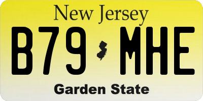 NJ license plate B79MHE