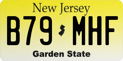 NJ license plate B79MHF
