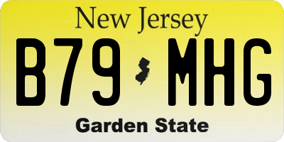 NJ license plate B79MHG