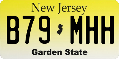 NJ license plate B79MHH