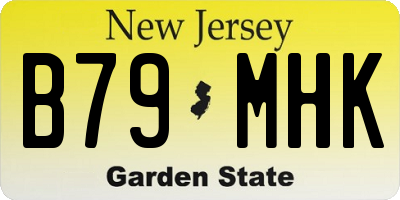 NJ license plate B79MHK