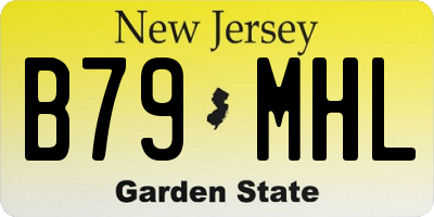 NJ license plate B79MHL