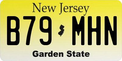 NJ license plate B79MHN