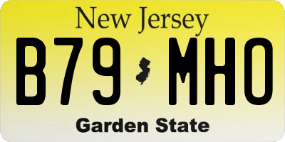 NJ license plate B79MHO