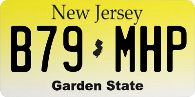 NJ license plate B79MHP