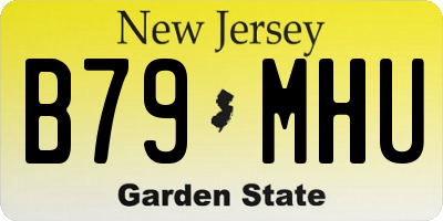 NJ license plate B79MHU