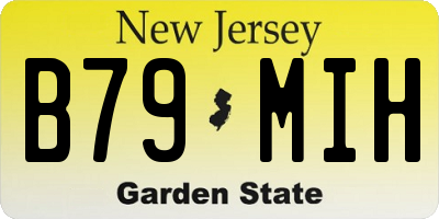 NJ license plate B79MIH