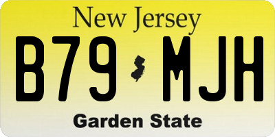 NJ license plate B79MJH