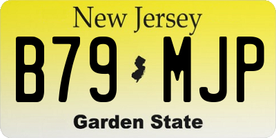 NJ license plate B79MJP