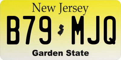 NJ license plate B79MJQ