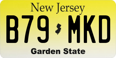 NJ license plate B79MKD