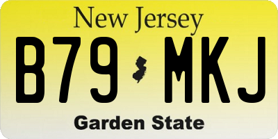 NJ license plate B79MKJ