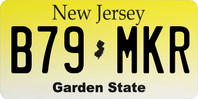 NJ license plate B79MKR