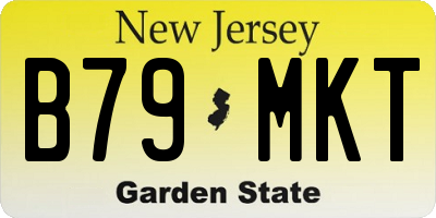 NJ license plate B79MKT