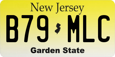 NJ license plate B79MLC