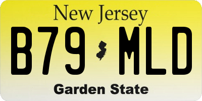 NJ license plate B79MLD