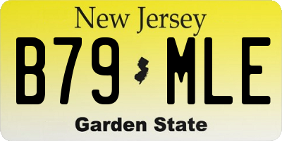 NJ license plate B79MLE