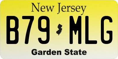 NJ license plate B79MLG