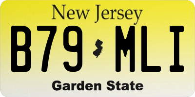 NJ license plate B79MLI