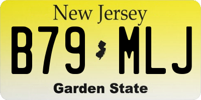 NJ license plate B79MLJ