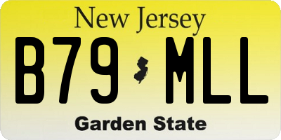 NJ license plate B79MLL