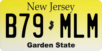 NJ license plate B79MLM