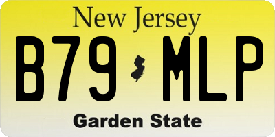 NJ license plate B79MLP