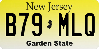 NJ license plate B79MLQ