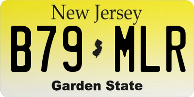 NJ license plate B79MLR