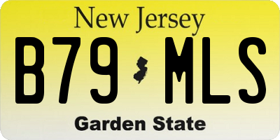 NJ license plate B79MLS