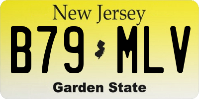 NJ license plate B79MLV