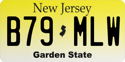 NJ license plate B79MLW