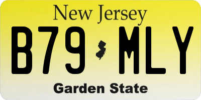 NJ license plate B79MLY