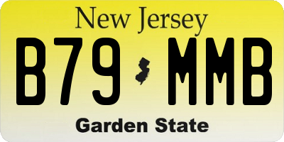 NJ license plate B79MMB
