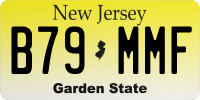 NJ license plate B79MMF