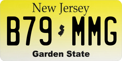 NJ license plate B79MMG