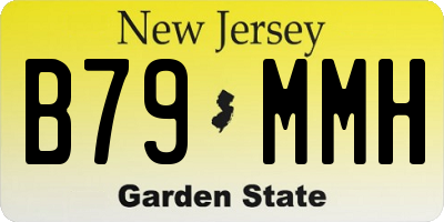 NJ license plate B79MMH