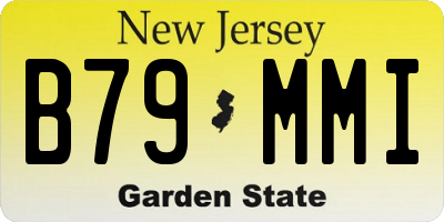 NJ license plate B79MMI