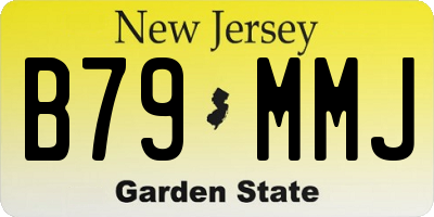 NJ license plate B79MMJ