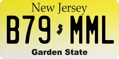 NJ license plate B79MML