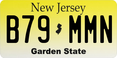 NJ license plate B79MMN