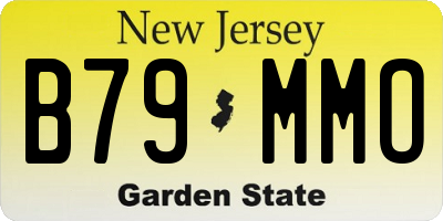 NJ license plate B79MMO