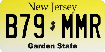 NJ license plate B79MMR